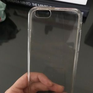 Iphone 6-6s clear gel case. New